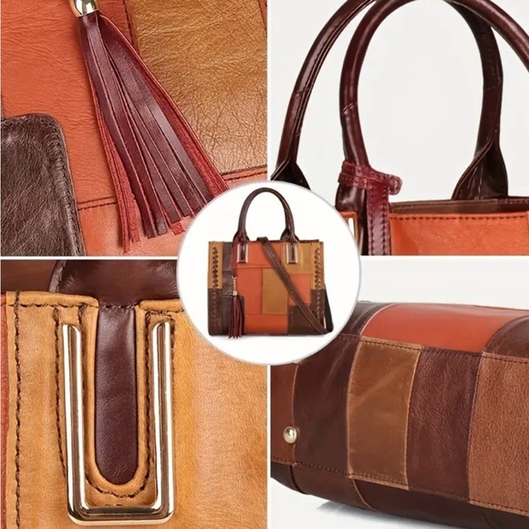 Genuine Leather~NWOT~Cobbler Legend Vintage Handmade Satchel/Shoulderbag/Tote - Picture 6 of 11